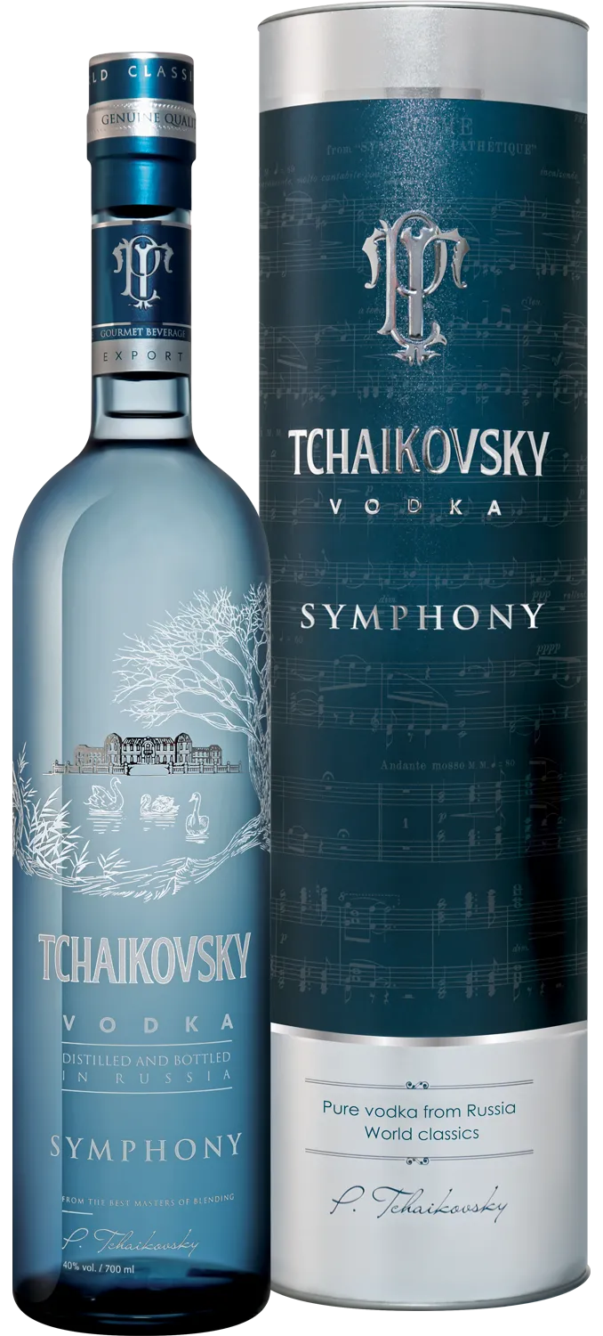 Водка Tchaikovsky Symphony 0.7 л в подарочной упаковке