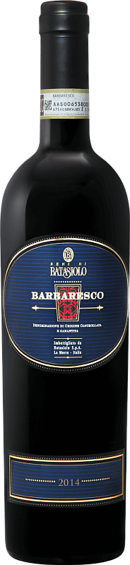 Вино Красное Сухое "Батазиоло Барбареско DOCG" 0,75 л 2017 г. (LD)