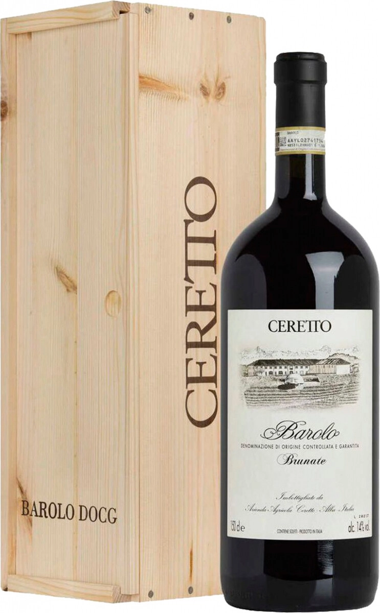 Вино Barolo Brunate Ceretto 2019 г. 1.5 л в подарочной упаковке