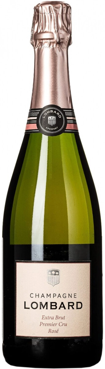 Шампанское Champagne Lombard Extra Brut Rose Premier Cru 2018 г. 0.75 л