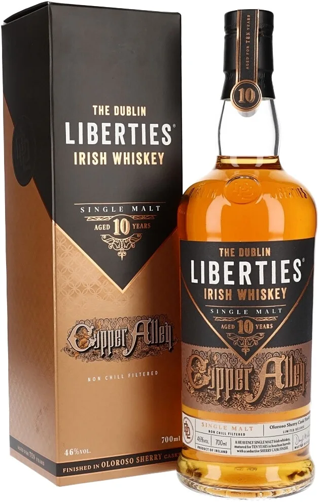 Виски The Dublin Liberties 10 Year Old Copper Alley 0.7 л в подарочной упаковке