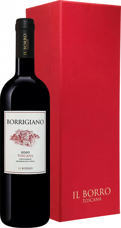 Вино Borrigiano Toscana IGT Il Borro 0.75 л в подарочной упаковке