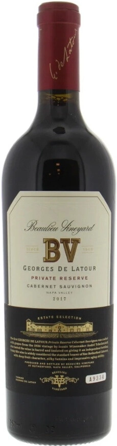 Вино Georges de Latour Private Reserve Cabernet Sauvignon 2017 г. 0.75 л