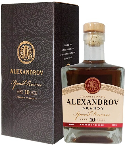 Коньяк Alexandrov Special Reserve 10 Years Old 0.5 л Gift Box