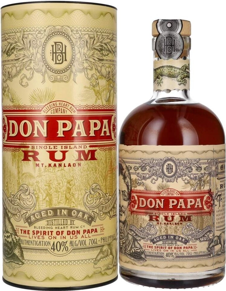 Ром Don Papa 0.7 л в подарочной упаковке