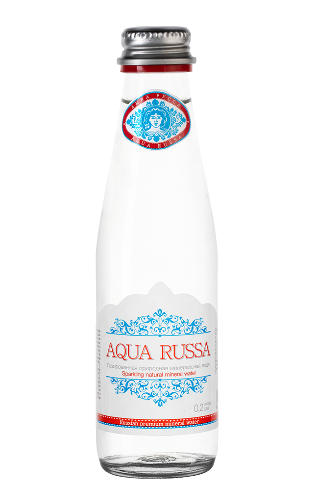 Вода газированная Aqua Russa Glass 0.2 л 24 шт.