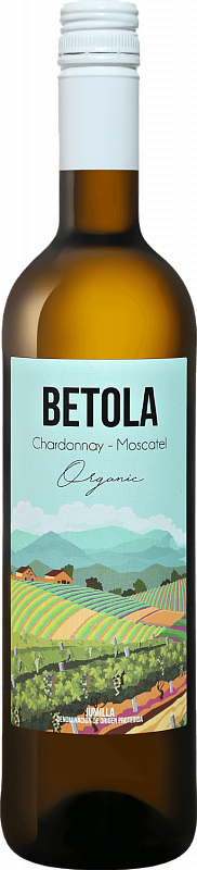 Вино Betola Chardonnay-Moscatel Organic 2020 г. 0.75 л