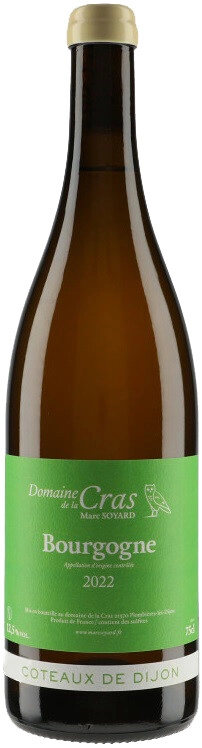 Вино Domaine de la Cras Marc Soyard Bourgogne Chardonnay AOC Coteaux de Dijon 0.75 л