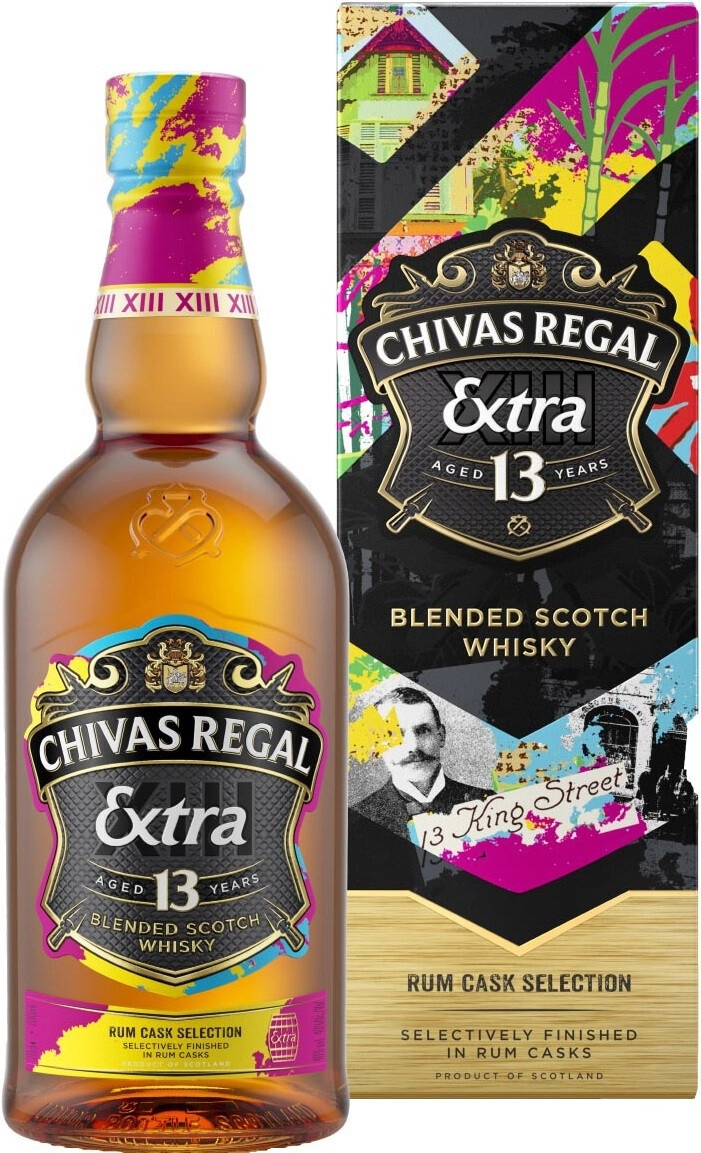 Виски Chivas Regal Extra 13 Years Old Rum Casks 1 л в подарочной упаковке