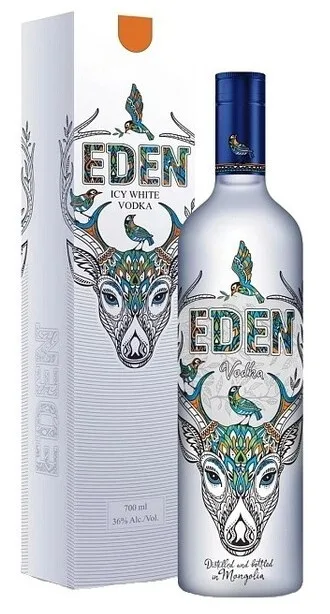 Водка Eden 0.7 л в подарочной упаковке