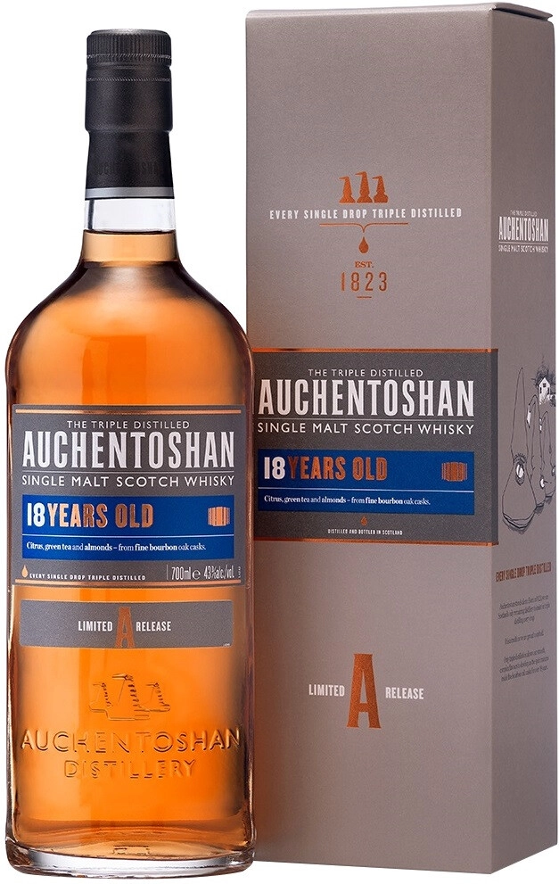 Виски Auchentoshan 18 Years Old 0.7 л в подарочной упаковке