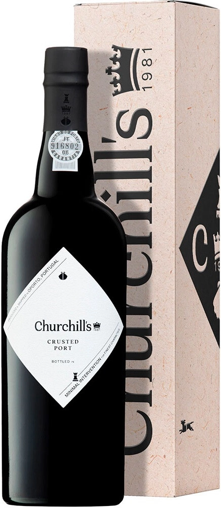 Портвейн Crusted Port Churchill's 0.75 л в подарочной упаковке