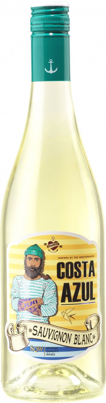Вино Белое Сухое "Коста Азул Совиньон Блан" 0,75 л (WS)
