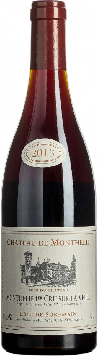 Вино Eric de Suremain Chateau de Monthelie Monthelie 1er Cru Sur la Velle 2013 г. 0.75 л