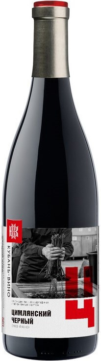 Вино Красное Сухое "Kuban-Vino Tsimlyansky Cherny" 0,75 л (WS)