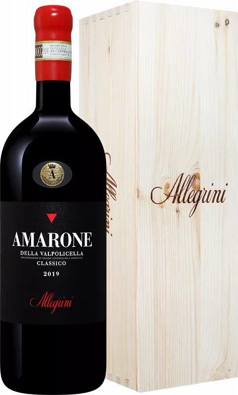Вино Amarone della Valpolicella DOCG Classico Allegrini 2019 г. 1.5 л в подарочной упаковке