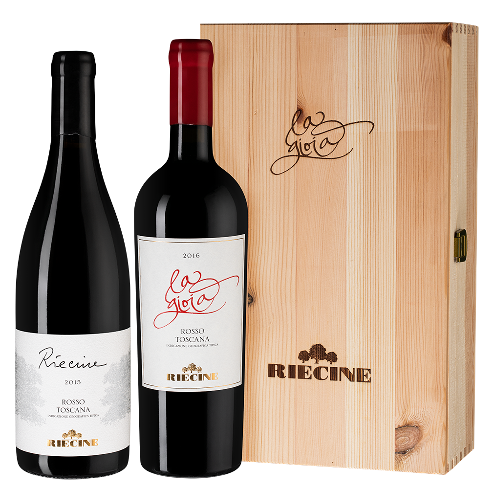 Вино Riecine: La Gioia 2016 + Riecine 2015 Gift Box 2 шт.