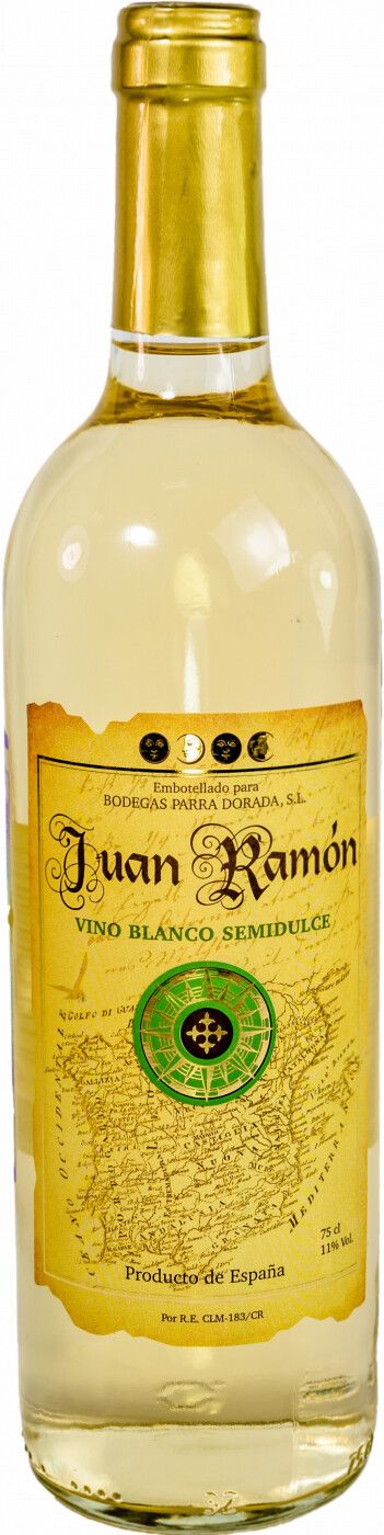 Вино Белое Полусладкое "Хуан Рамон Блан Семидольче" 0,75 л (WS)