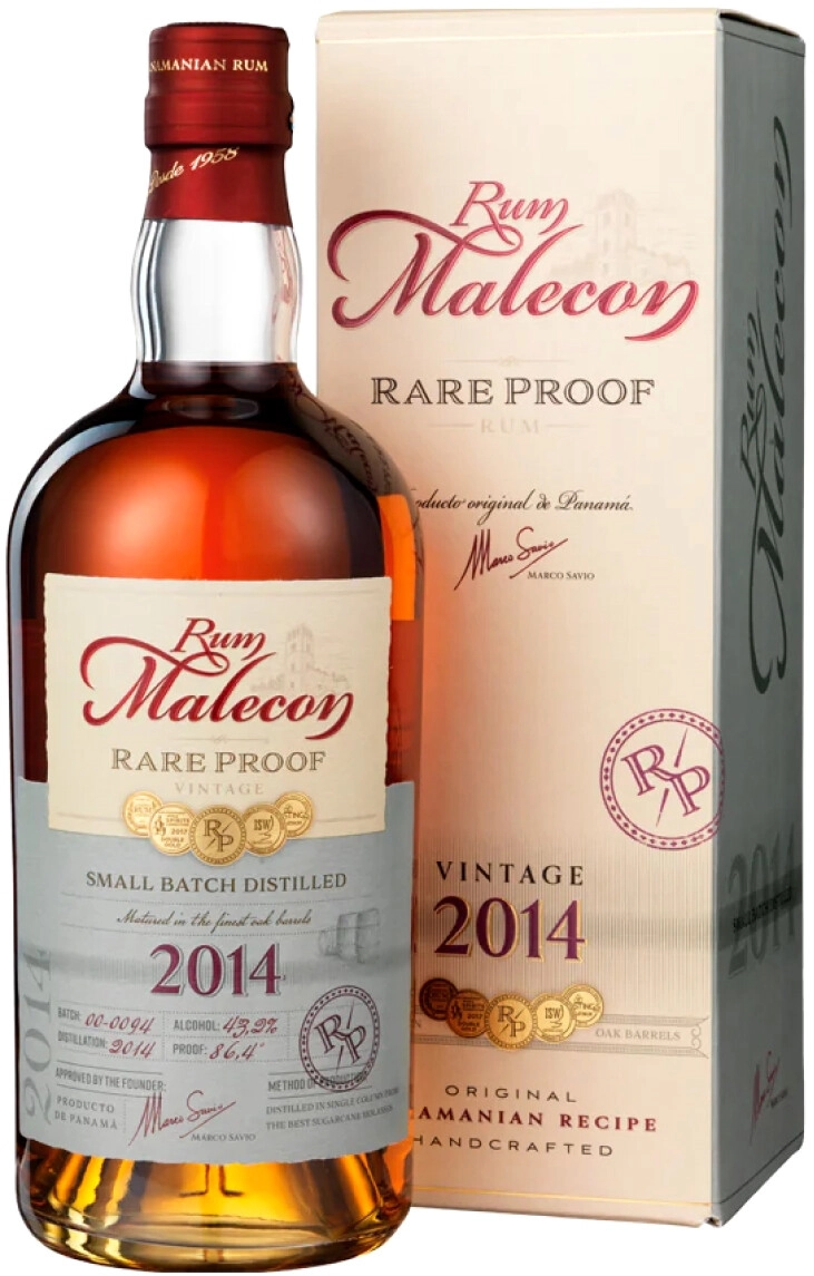 Ром Malecon Rare Proof 2014 г. 0.7 л в подарочной упаковке