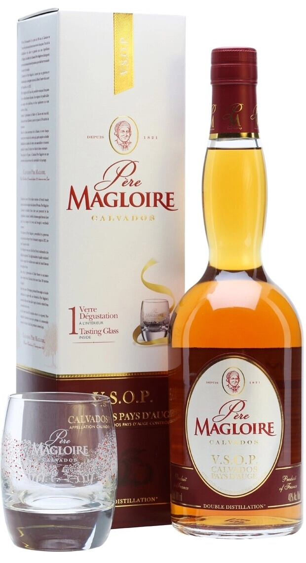 Кальвадос Pere Magloire VSOP Pays d'Auge AOC 1 Glass 0.7 л в подарочной упаковке