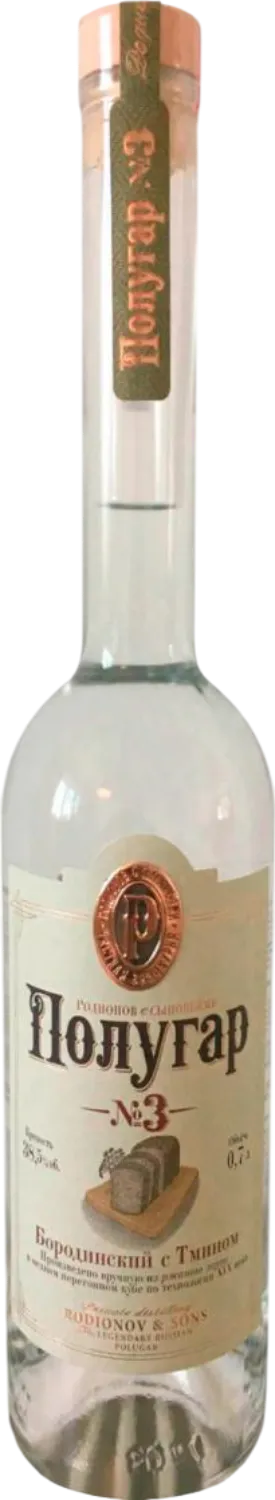 Водка Полугар № 3 Бородинский с тмином 0.7 л