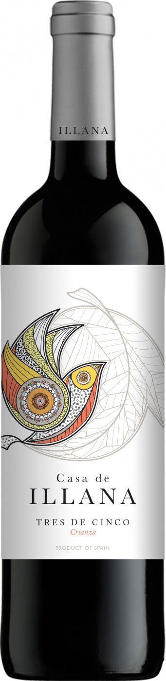 Вино Красное Сухое "Каса де Иллана Трес де Чинко Крианса" 0,75 л 2014 г. (WS)