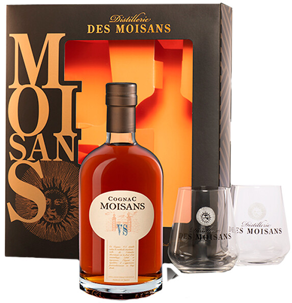 Коньяк Moisans VS 0.7 л Gift Box Set 2 Glass
