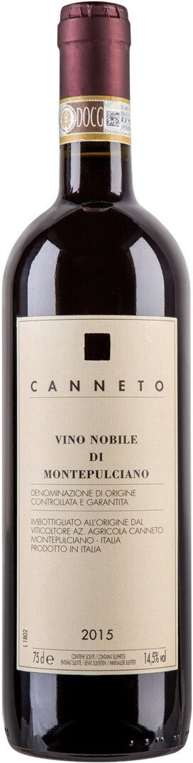 Вино Красное Сухое "Каннето Вино Нобиле ди Монтепульчано DOCG" 0,75 л 2015 г. (WS)