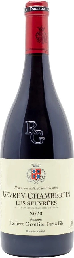Вино Domaine Robert Groffier Pere & Fils Gevrey-Chambertin Les Seuvrees 2020 г. 0.75 л