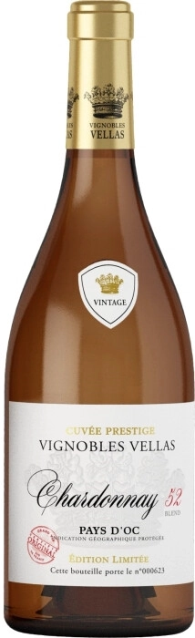 Вино Vignobles Vellas Chardonnay 52 Blend 0.75 л
