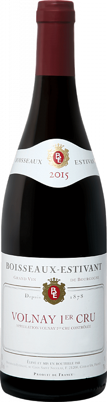 Вино Boisseaux-Estivant Volnay Premier Cru AOC Organic 2017 г. 0.75 л