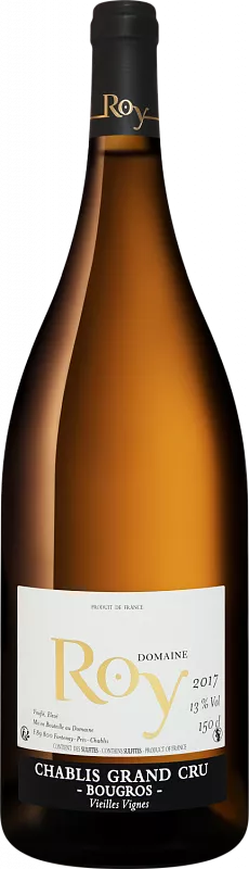 Вино Bougros Chablis Grand Cru AOC Domaine Roy 2017 г. 1.5 л