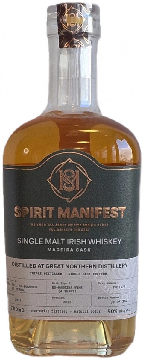 Виски Spirit Manifest Irish Single Malt Madeira Cask 0.7 л