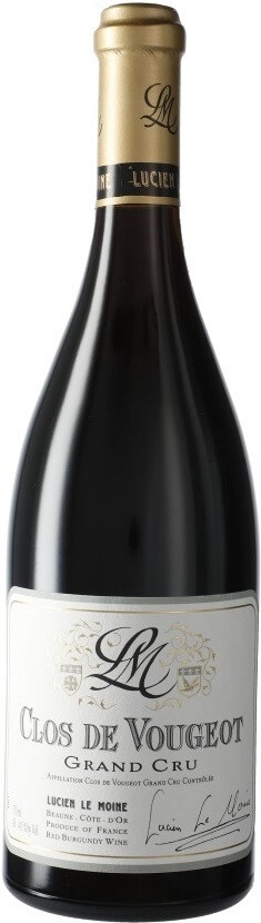 Вино Clos de Vougeot Grand Cru Lucien Le Moine 2022 г. 0.75 л