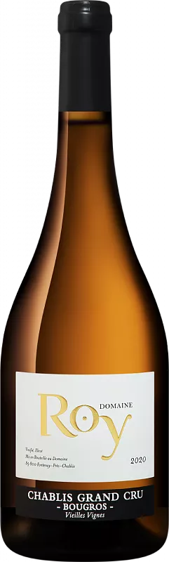 Вино Bougros Chablis Grand Cru AOC Domaine Roy 2022 г. 0.75 л