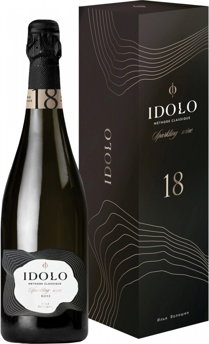 Игристое вино Olimp Idolo Brut Rose 0.75 л в подарочной упаковке