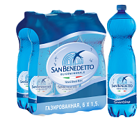 Вода газированная San Benedetto PET 1.5 л 6 шт.