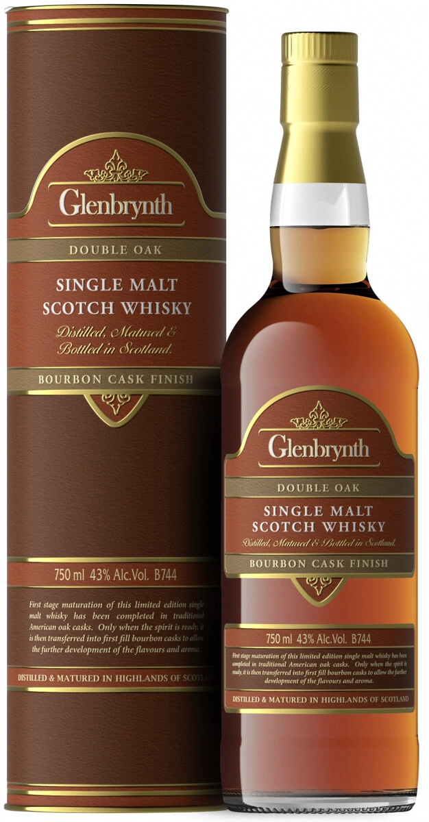Виски Glenbrynth Bourbon Cask Finish 0.75 л в подарочной упаковке