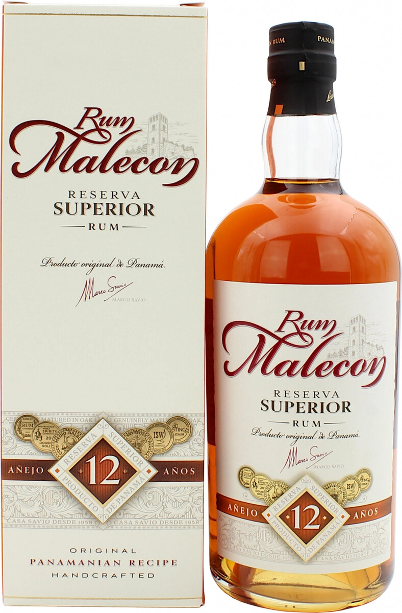 Ром Malecon Reserva Superior 12 YO 0.7 л в подарочной упаковке