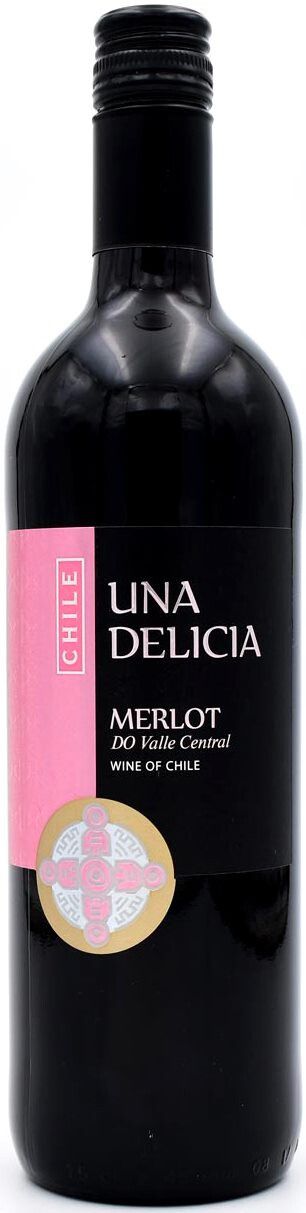 Вино Una Delicia Merlot 2019 г. 0.75 л