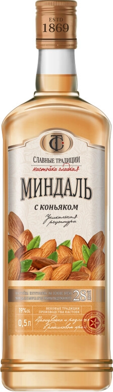 Настойка Slavnye Tradicii Almond & Cognac 0.5 л