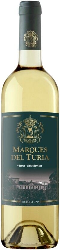 Вино Белое Сухое "Маркес дель Туриа Виура-Совиньон" 0,75 л (WS)