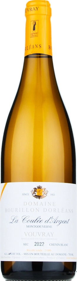 Вино Domaine Bourillon Dorleans La Coulee d'Argent Montgouverne Vouvray AOC 0.75 л