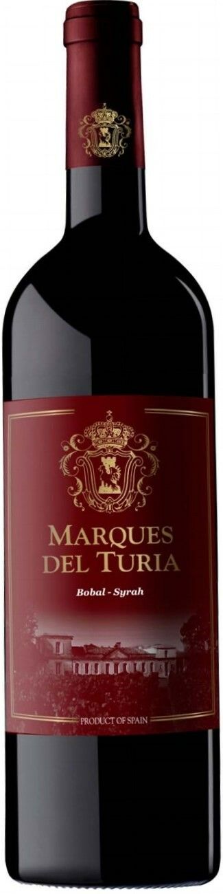 Вино Красное Сухое "Маркес дель Туриа Бобаль-Сира" 0,75 л (WS)