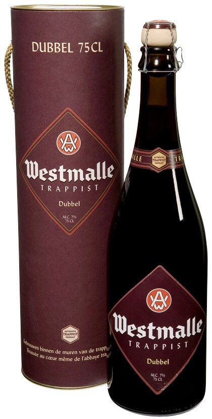 Пиво Westmalle Trappist Dubbel Glass 0.75 л Gift Box