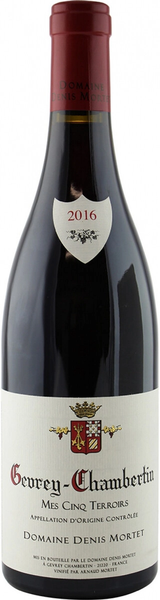 Вино Domaine Denis Mortet Gevrey-Chambertin Mes Cinq Terroirs 2016 г. 0.75 л
