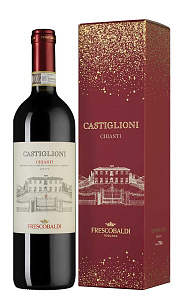 Красное Сухое Вино Chianti Castiglioni 0.75 л Gift Box