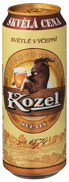 Пиво Velkopopovicky Kozel Svetly Can 0.5 л