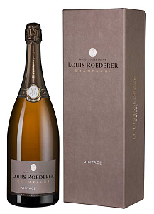 Белое Брют Шампанское Louis Roederer Brut Vintage 2015 г. 1.5 л Gift Box Deluxe