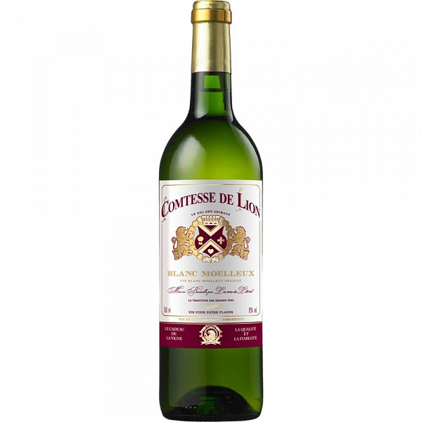 Вино Comtesse de Lion Blanc Moelleux 0.75 л